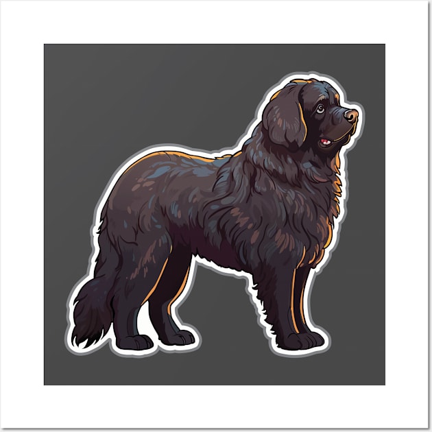 Newfie Wall Art by SquishyKitkat